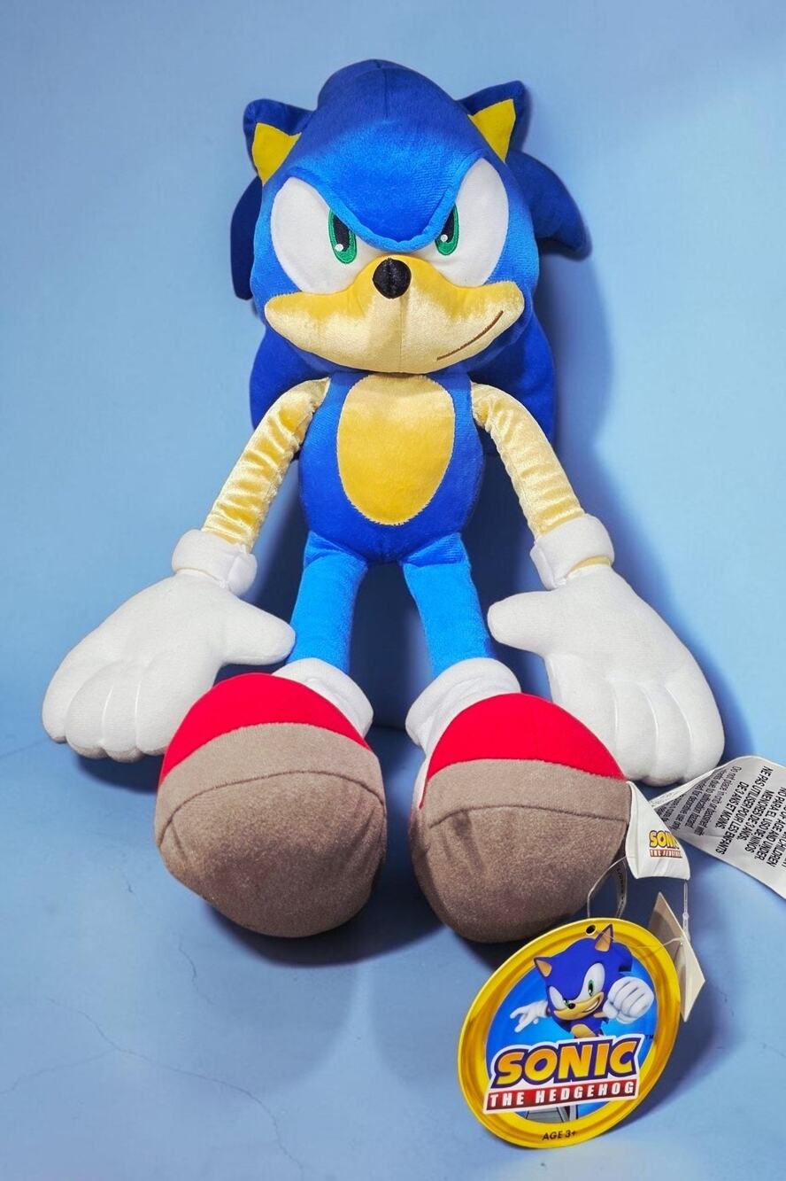 Sonic The Hedgehog Plush Cuddle Pillow Buddy 22" Franco Speed Unlimited NWT